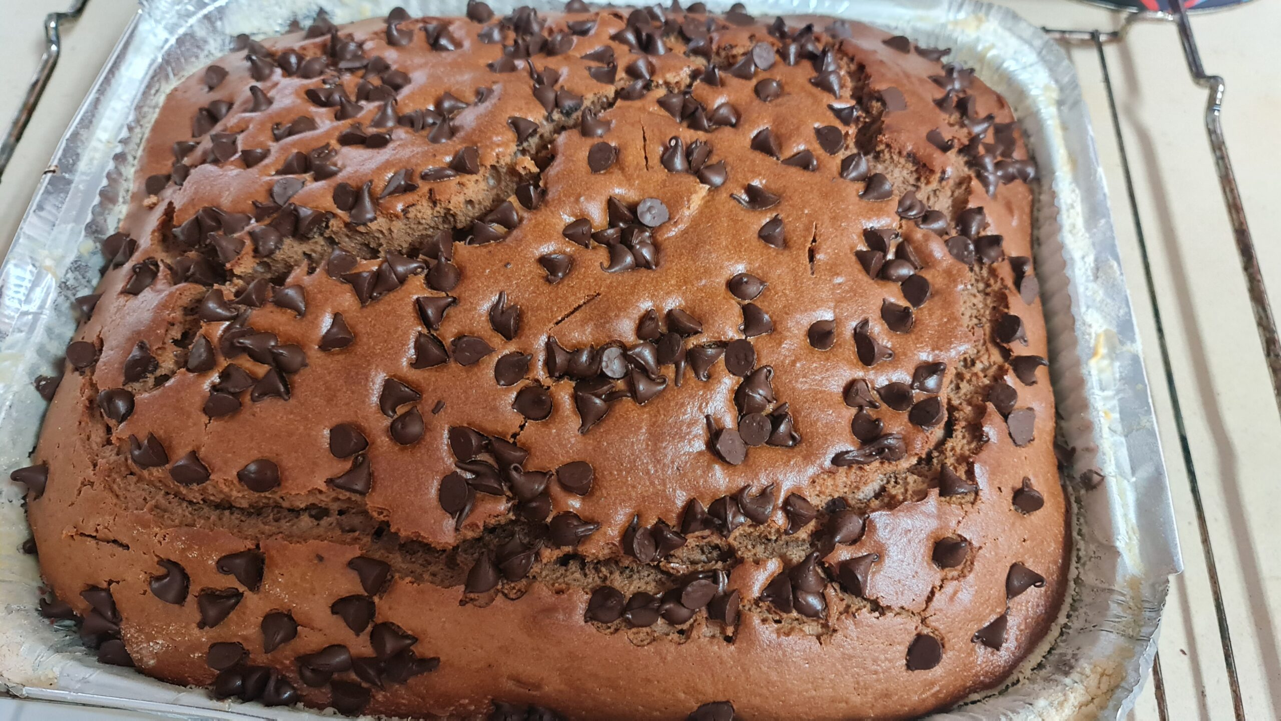 gâteau au yaourt et pepites de chocolat