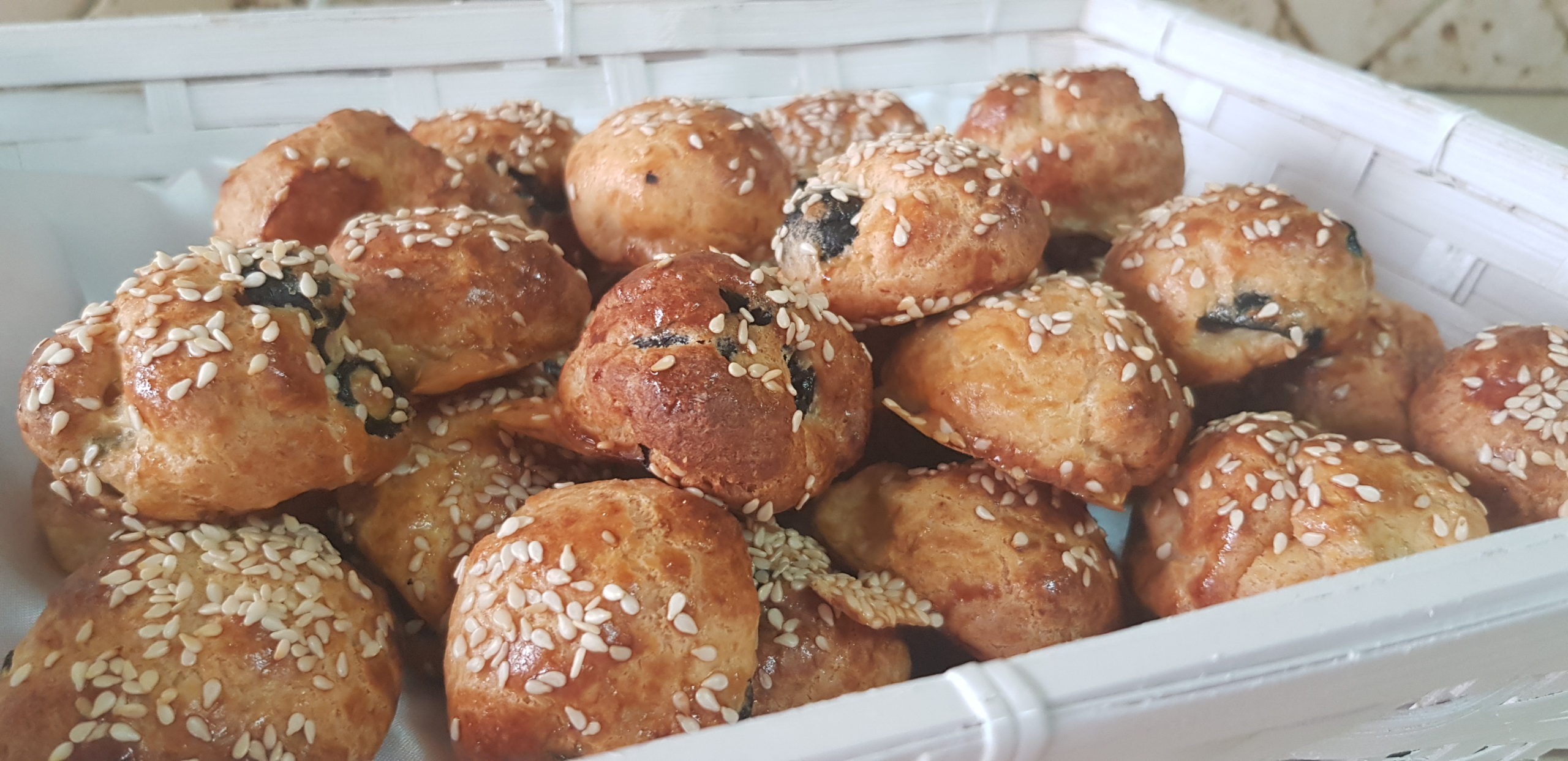 Les petits pains aux olives sans farine