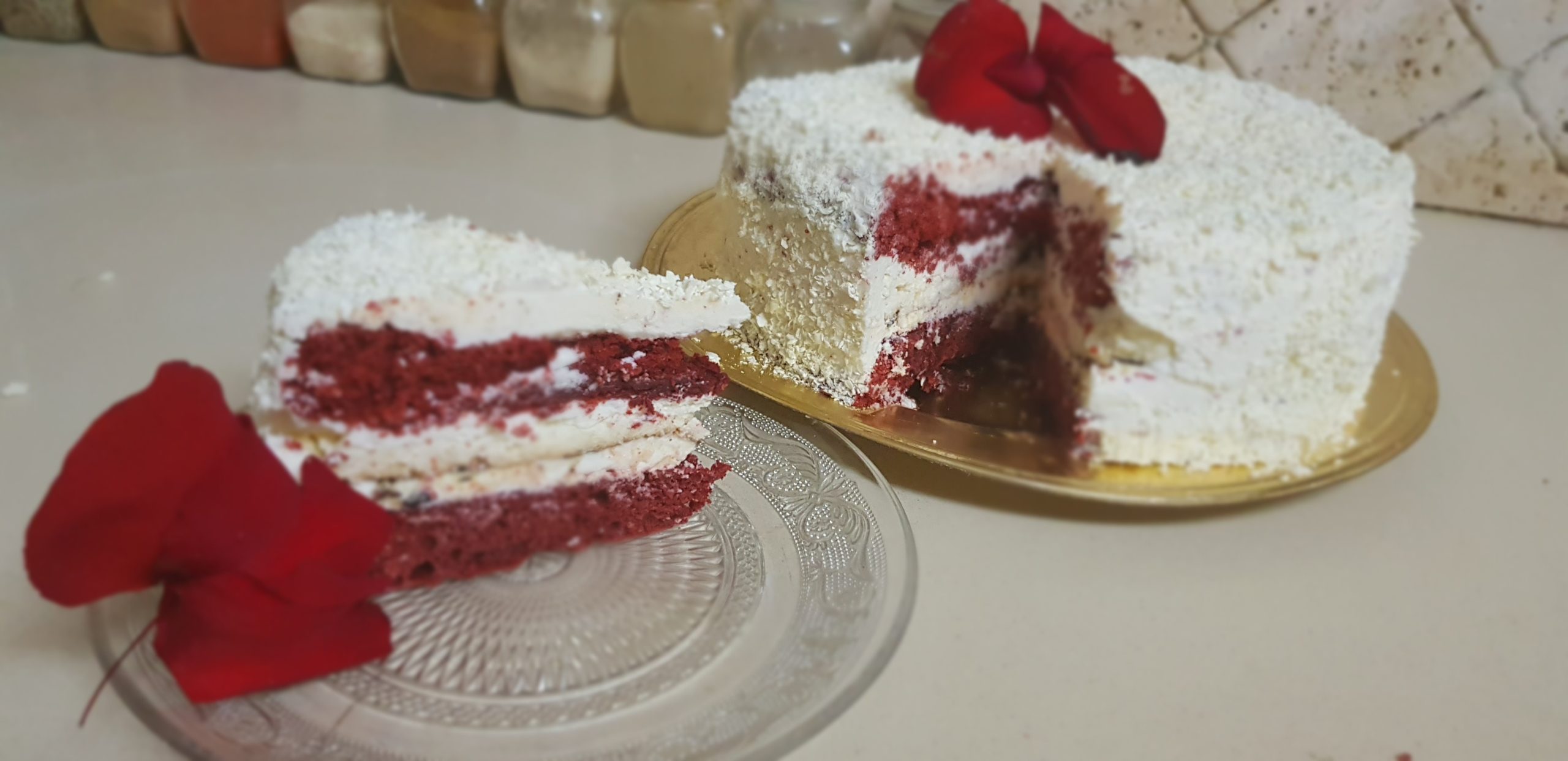 Le red velvet cake, ou gâteau rouge velours d'origine américaine