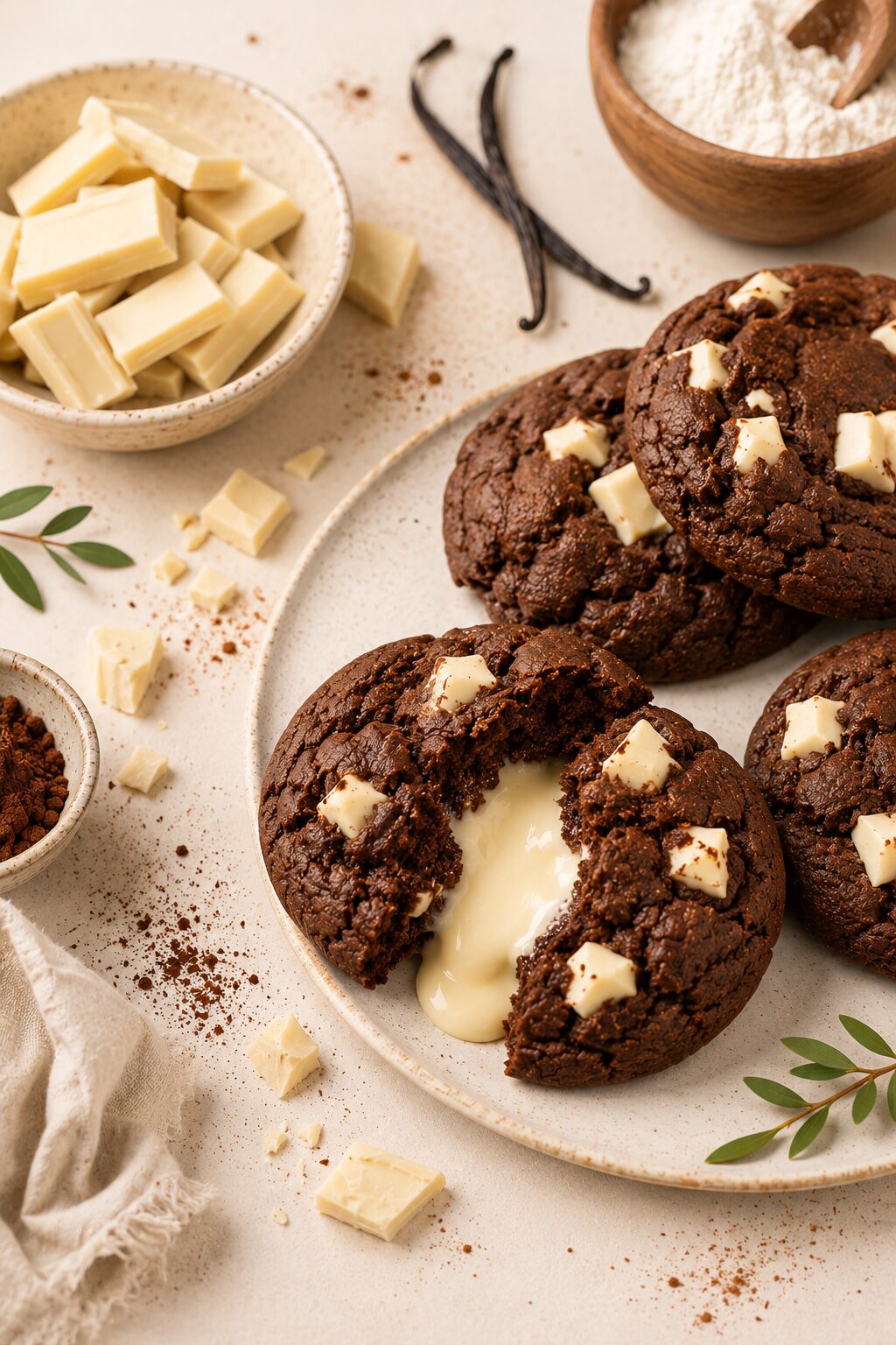 Cookies fondants au chocolat blanc